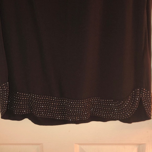 H&M DARK GRAY DRESS W RINESTONES LINING - Picture 4 of 5